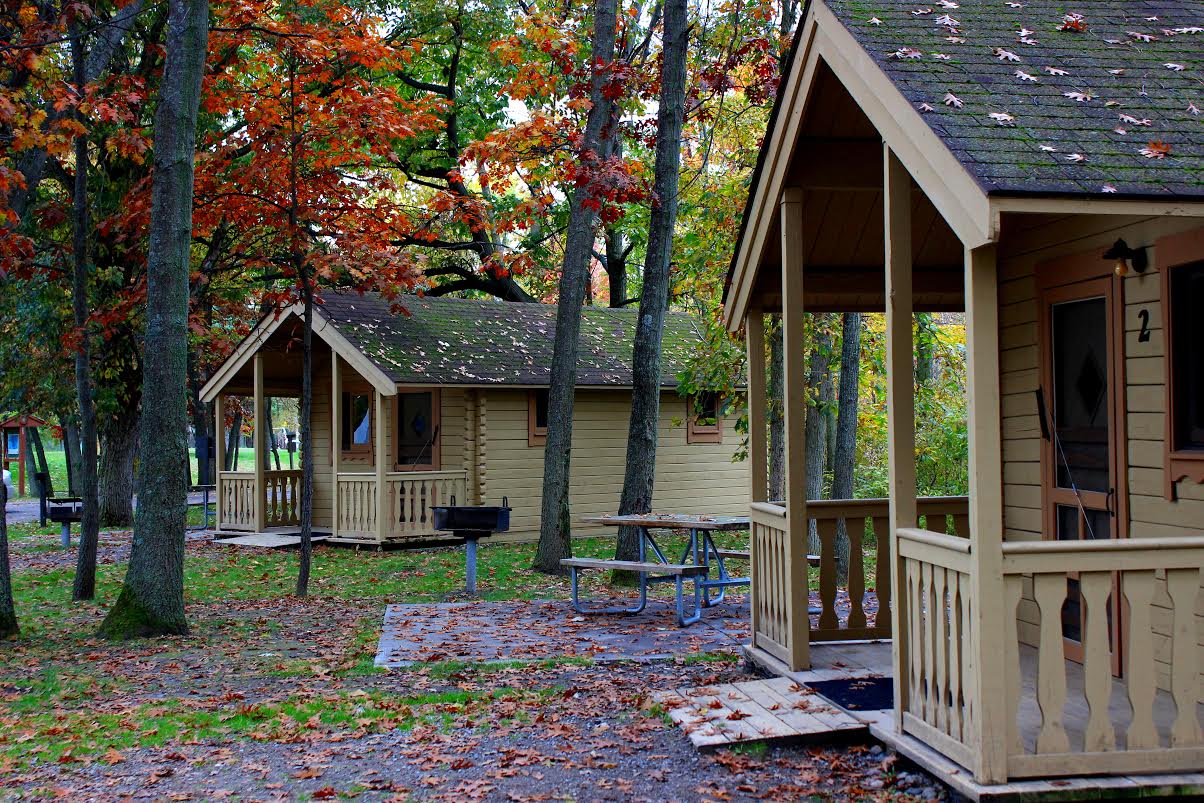 camp cabins fall